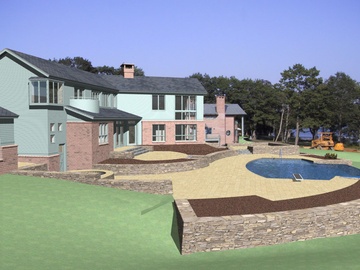 Martin Residence Guest House - modeled house, pool and terrace