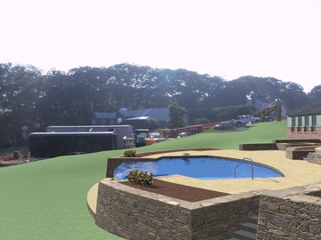 Martin Residence Guest House - modeled house, pool and terrace