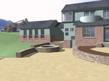 Martin Residence Guest House - modeled house, pool and terrace