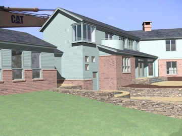 Martin Residence Guest House - modeled house, pool and terrace