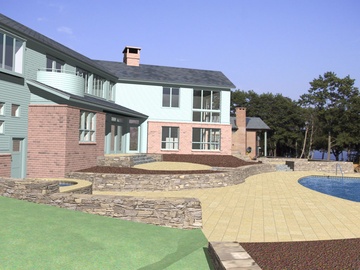 Martin Residence Guest House - modeled house, pool and terrace