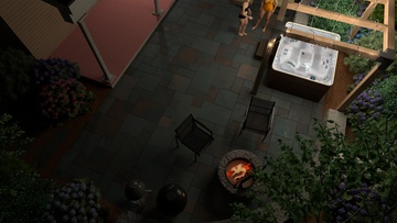 overhead view -Night